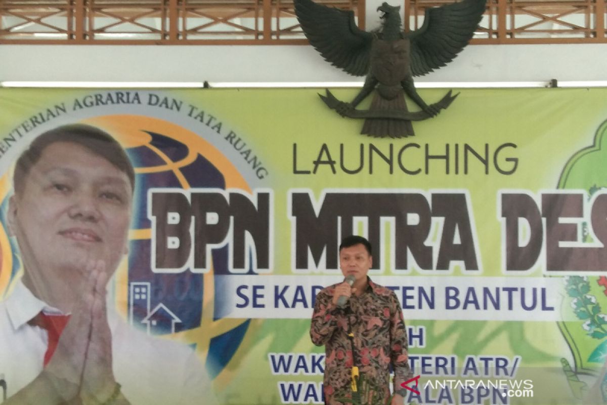 Wakil Menteri Agraria luncurkan BPN Mitra Desa di Bantul