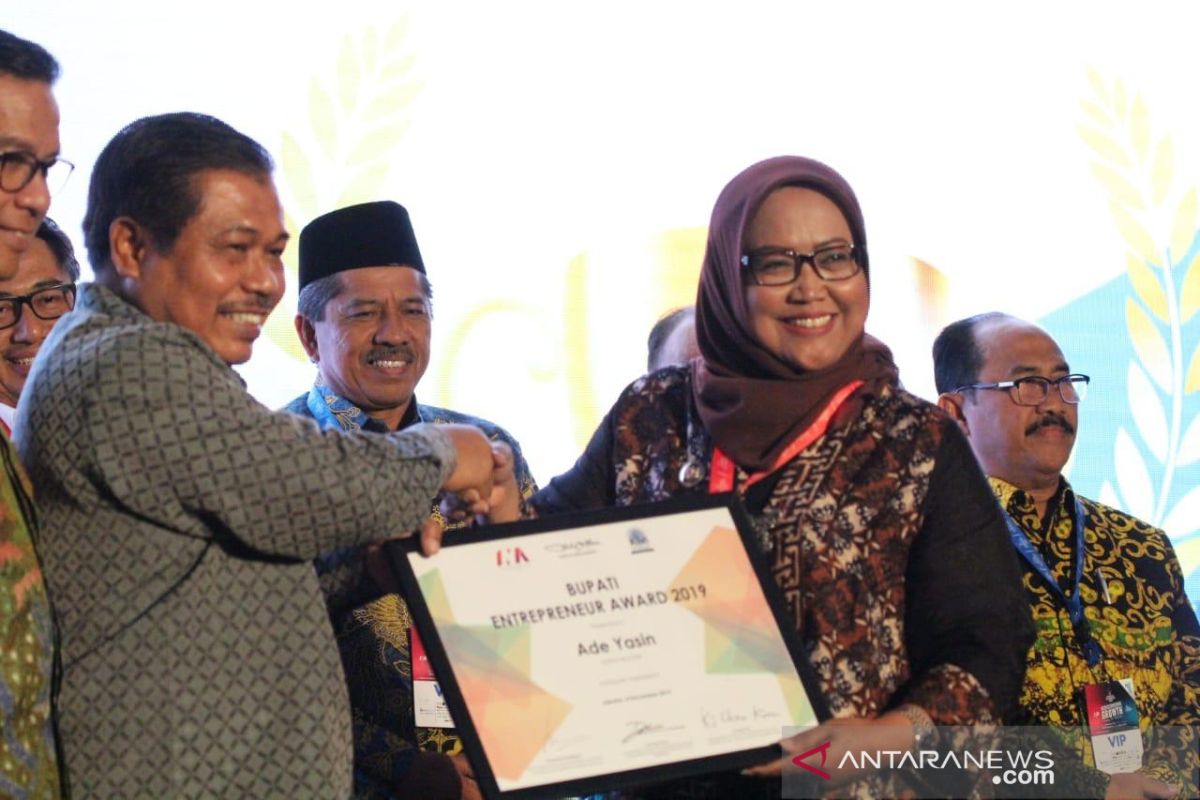 Pengembangan pariwisata Bogor, Bupati Ade Yasin terima penghargaan BEA 2019