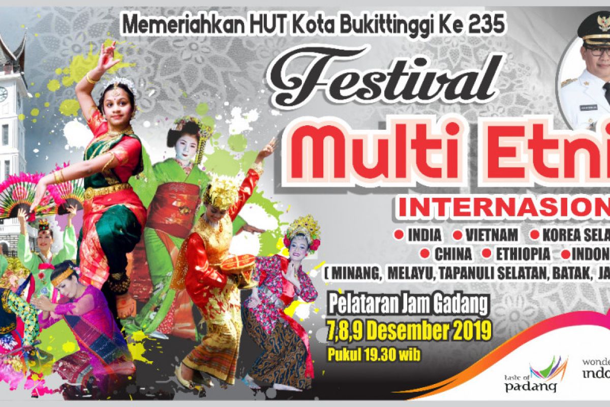 12 etnis dalam dan luar negeri akan isi Festival Multietnis di Bukittinggi