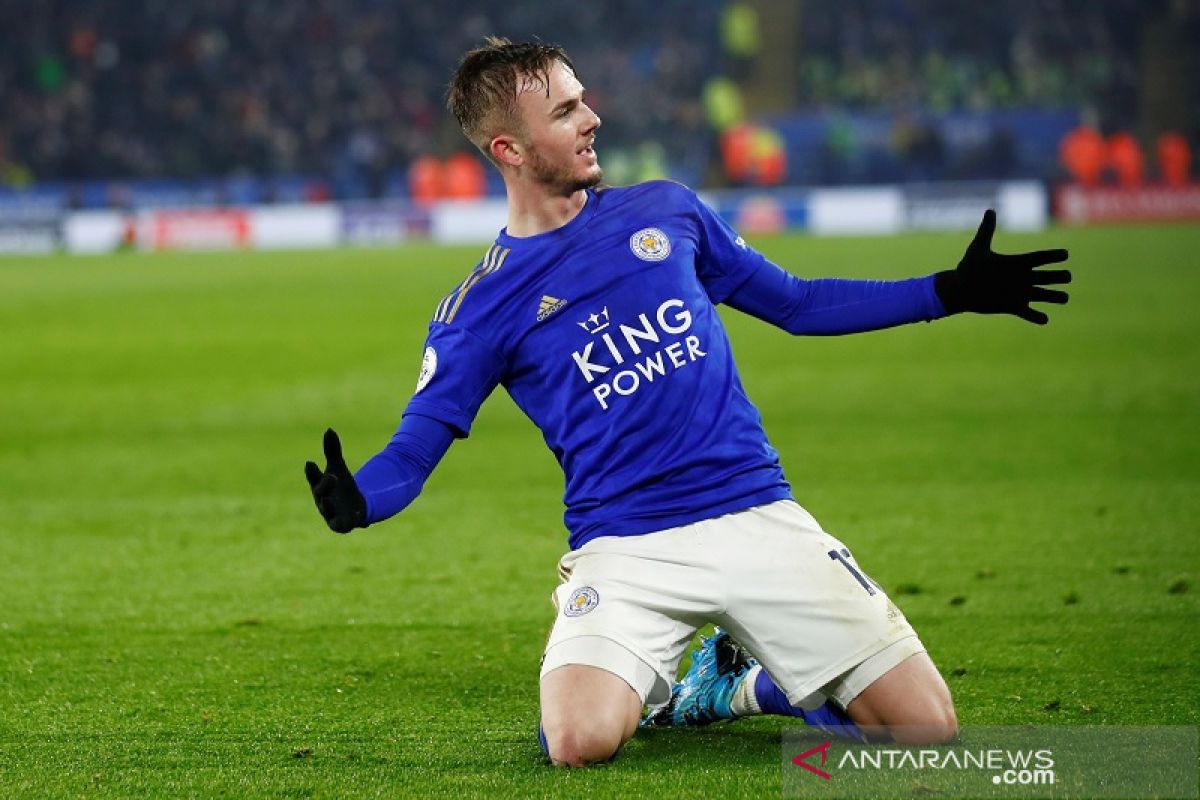 Liga Inggris - Leicester teruskan tren positif usai bungkam Watford 2-0