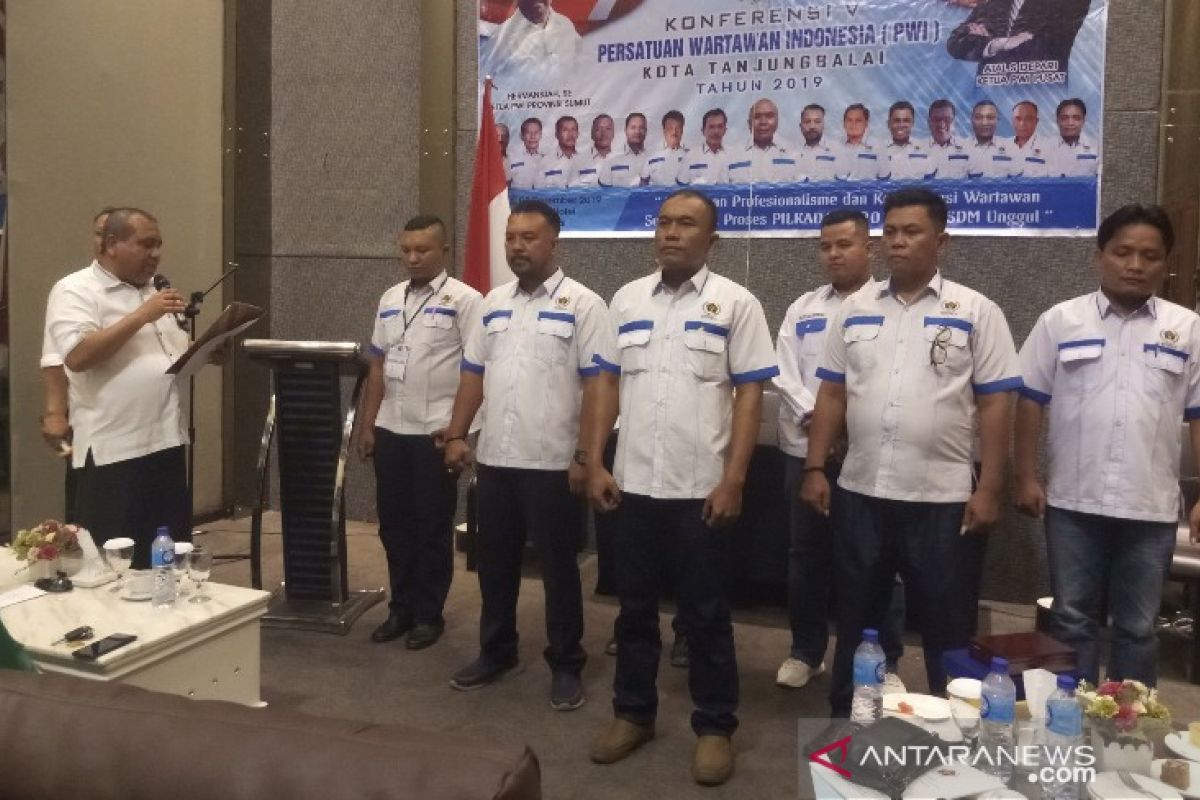 Usni Fili Panjaitan terpilih jadi Ketua PWI Tanjungbalai 2019-2022