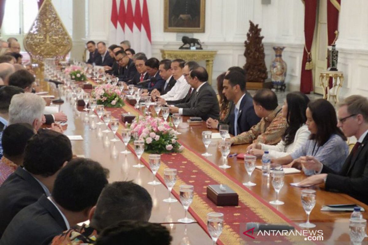 Presiden Jokowi terima delegasi Dewan Bisnis AS-ASEAN