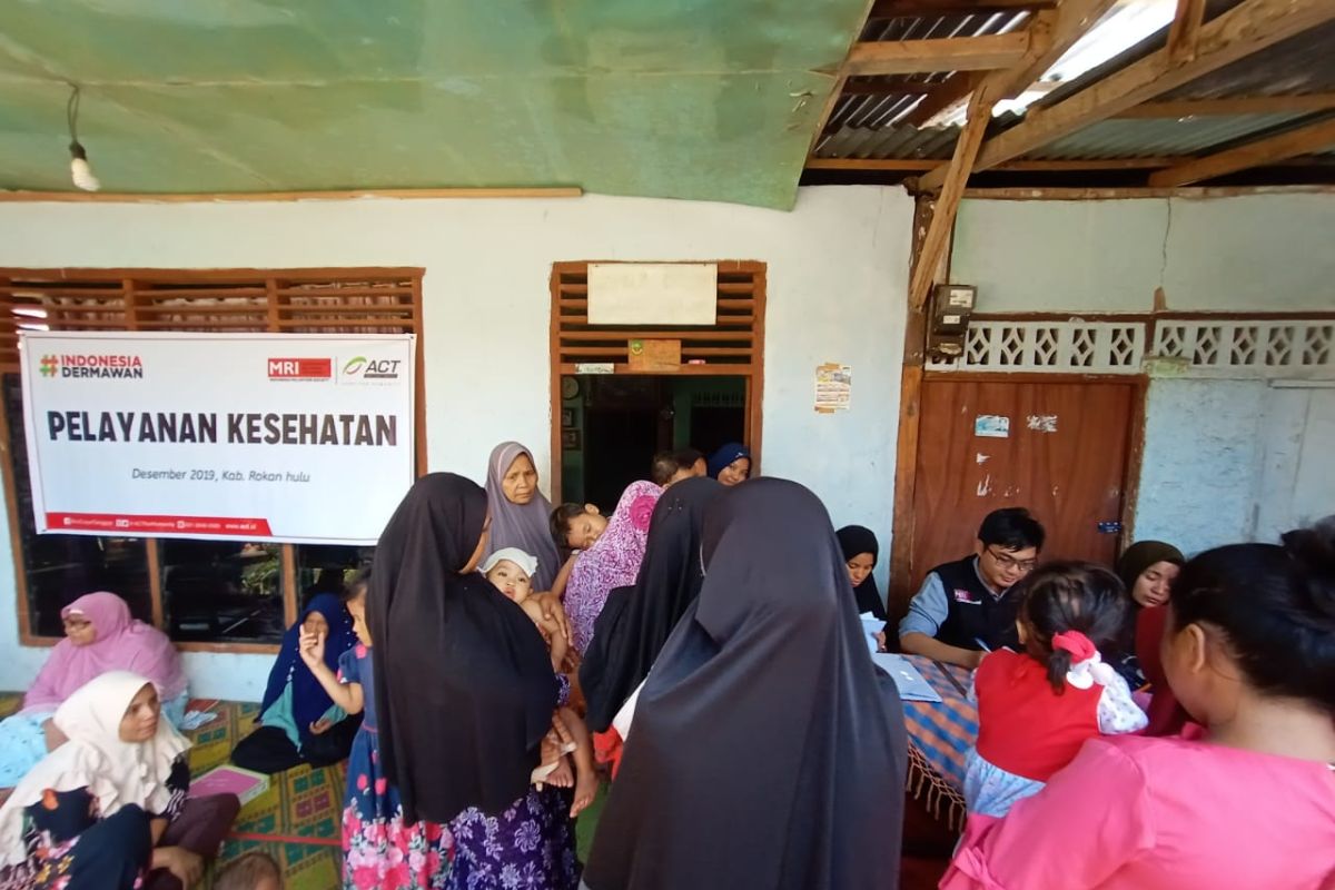 Pasca-Banjir Rohul, ACT-MRI Riau bantu pelayanan kesehatan