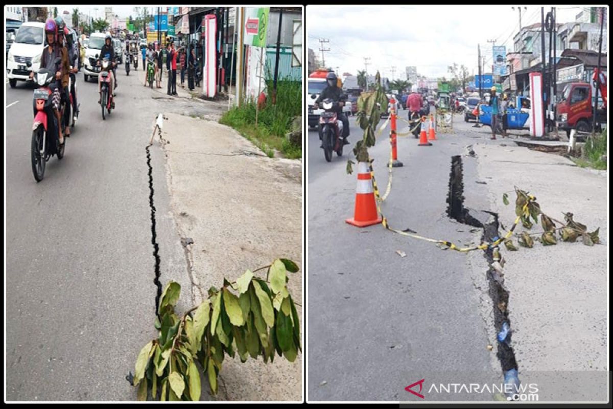 Jalan nasional di Palangka Raya rusak berat, warga diminta waspada saat melintas