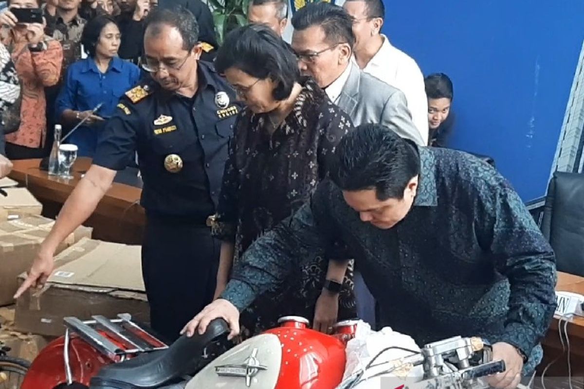 Erick Thohir ungkap motor Harley selundupan diduga milik AA