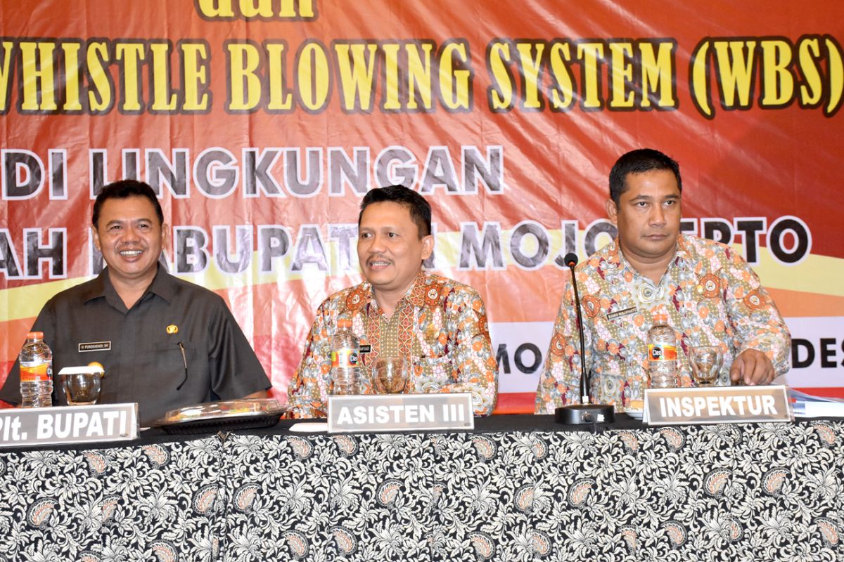Pemkab Mojokerto ingatkan pembangunan wilayah bebas korupsi dan birokrasi bersih