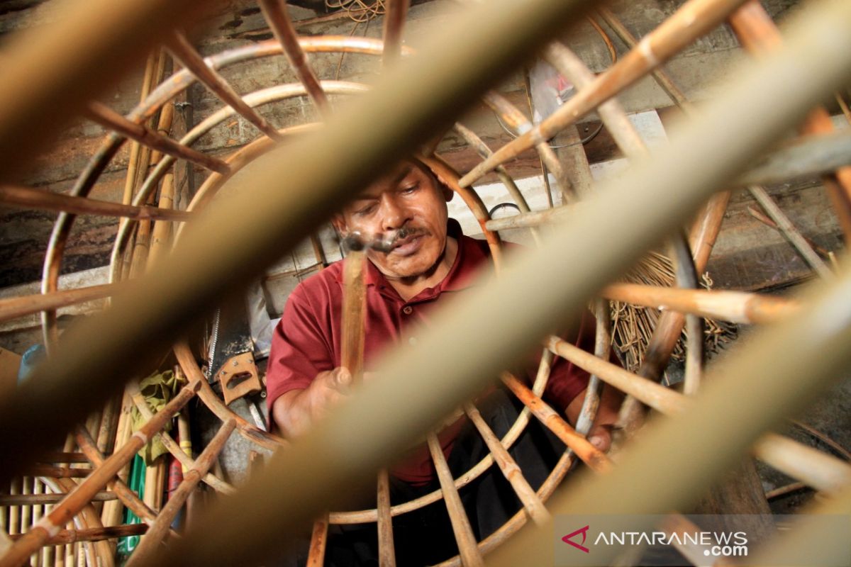 Perajin rotan di Aceh