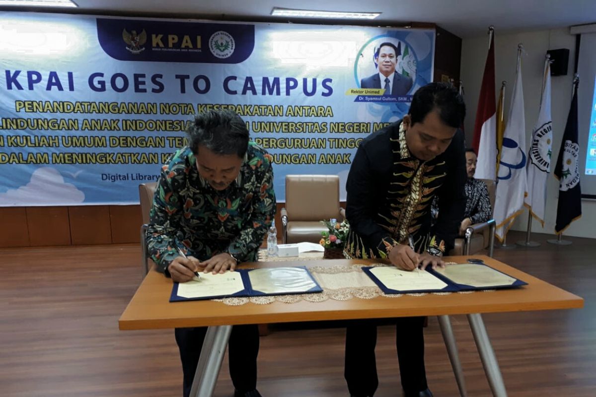 Goes to Campus, KPAI lakukan MoU dengan Unimed