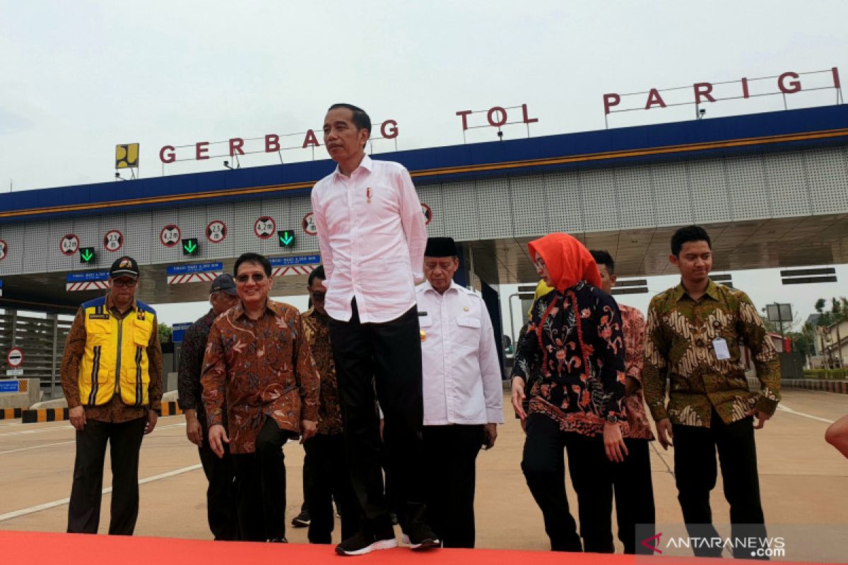 Presiden Jokowi resmikan Jalan Tol Kunciran-Serpong