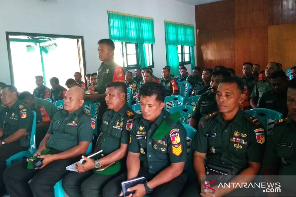 Tingkatkan aparat teritorial, Dandim Sangihe kumpulkan danramil dan babinsa