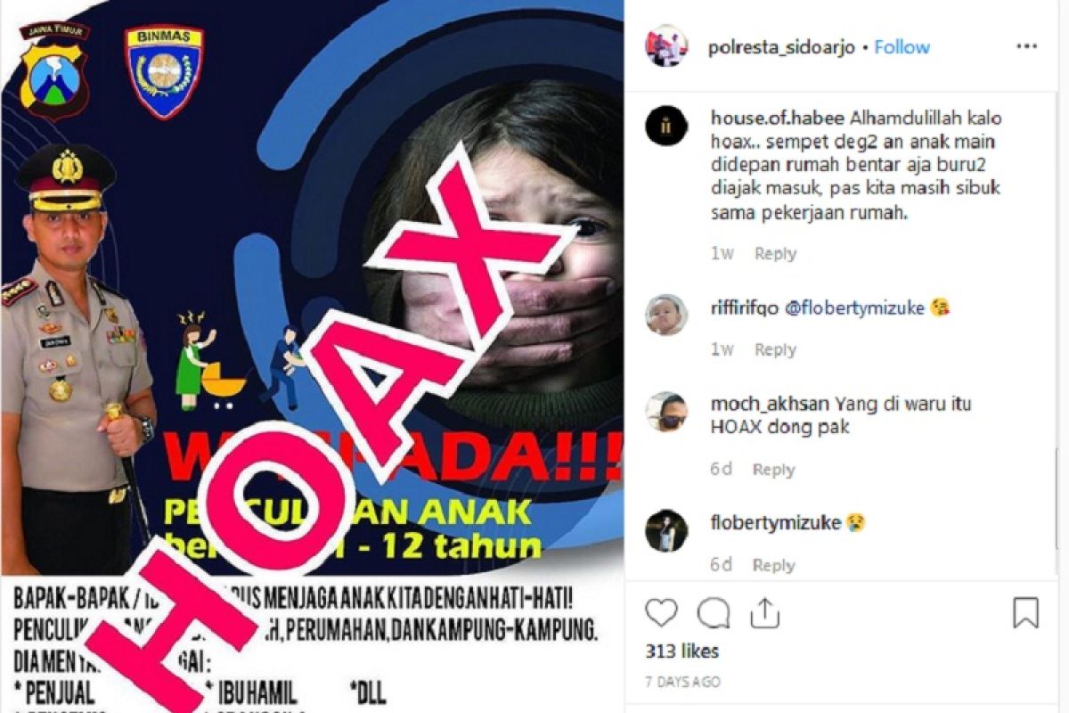 Kapolres Singkawang pastikan informasi tentang penculikan anak adalah hoaks