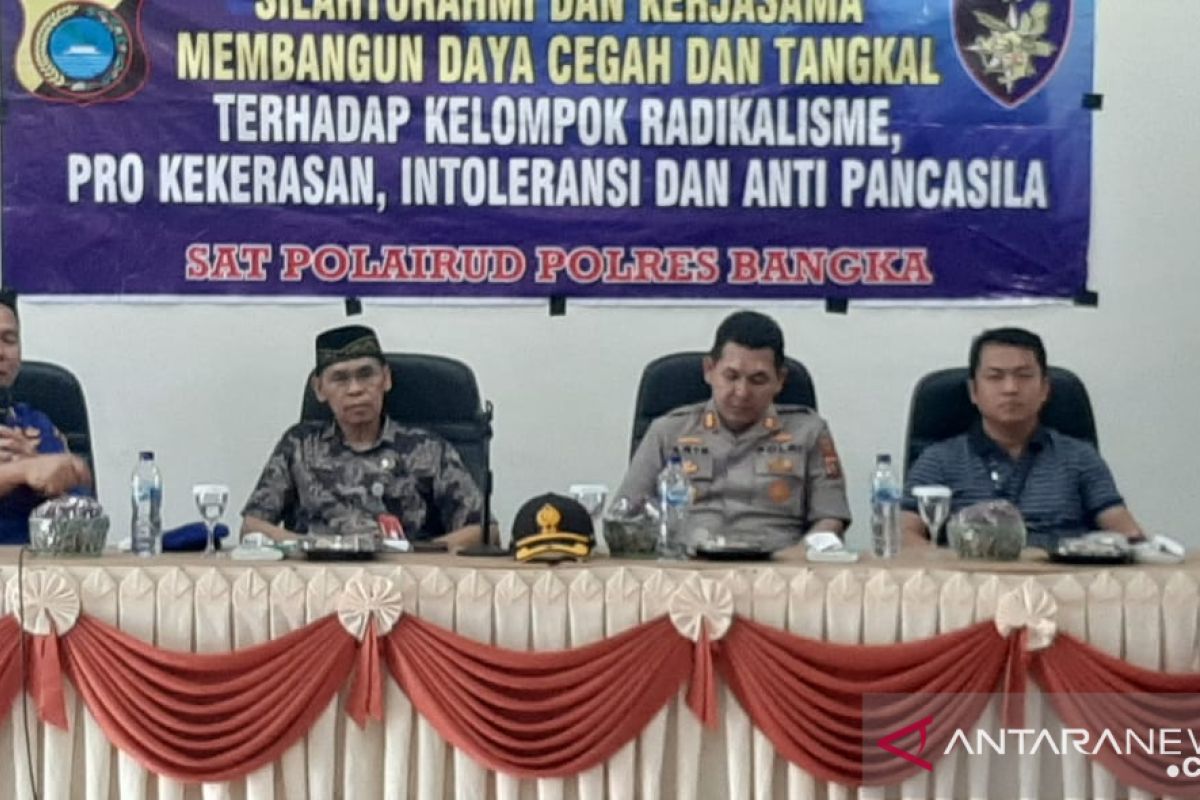 Satpolair Polres Bangka gelar silaturahmi tangkal radikalisme