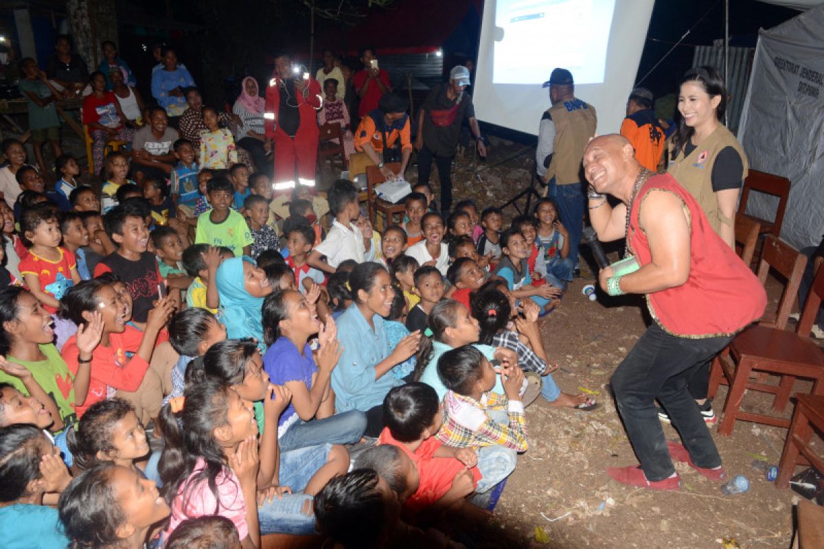 BNPB libatkan artis  nasional dukung psikososial korban gempa Maluku