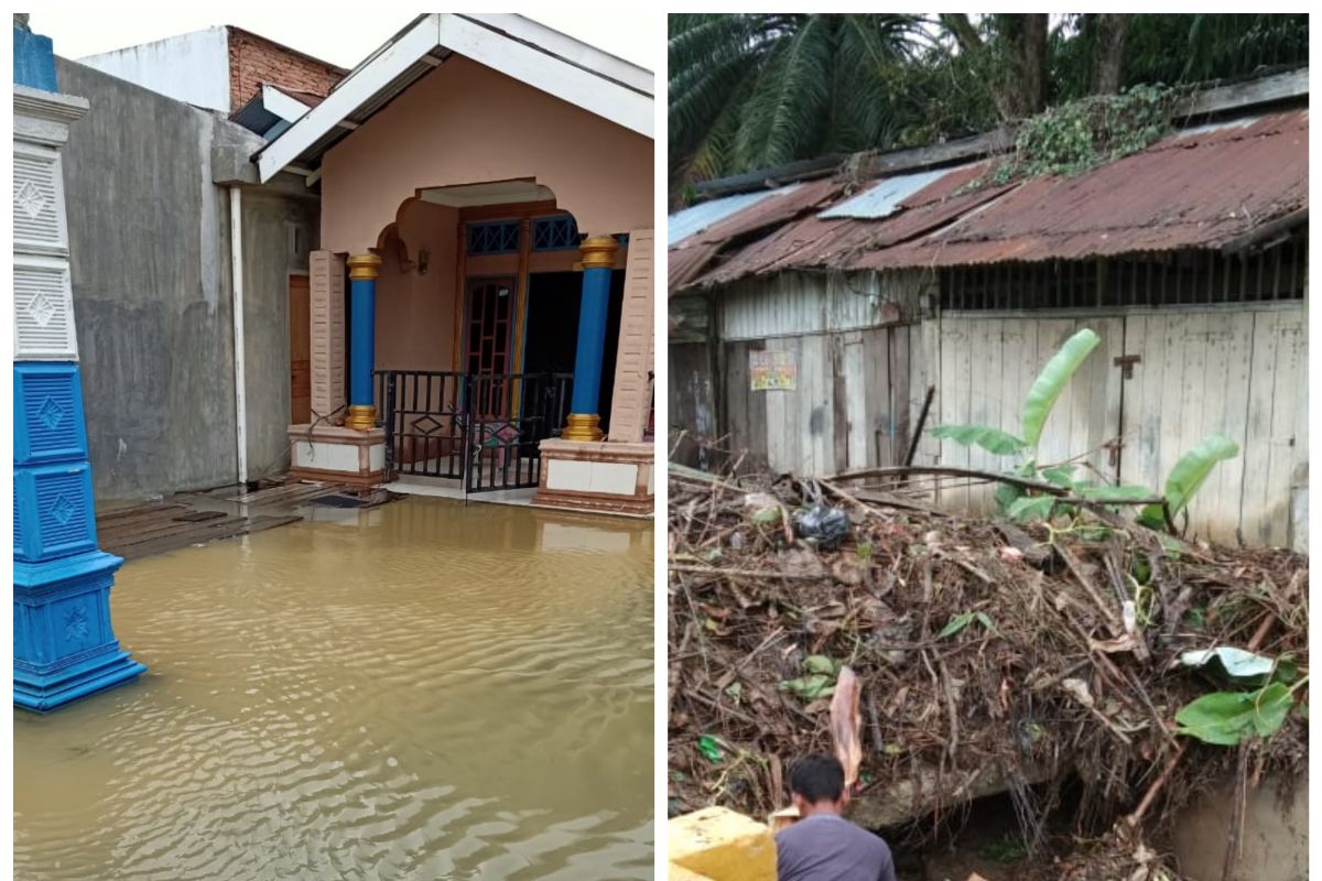 Kecamatan Gebang di Langkat terendam banjir