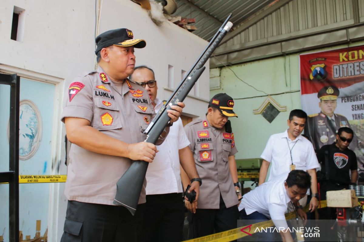 Senjata ilegal di Kabupaten Lumajang dijual di daerah konflik