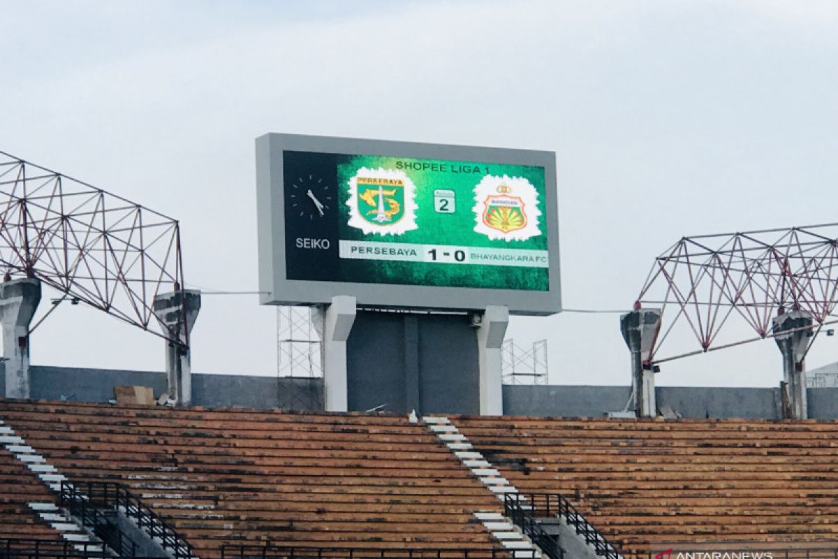 Liga 1: Persebaya vs Bhayangkara FC 1-0 di babak pertama