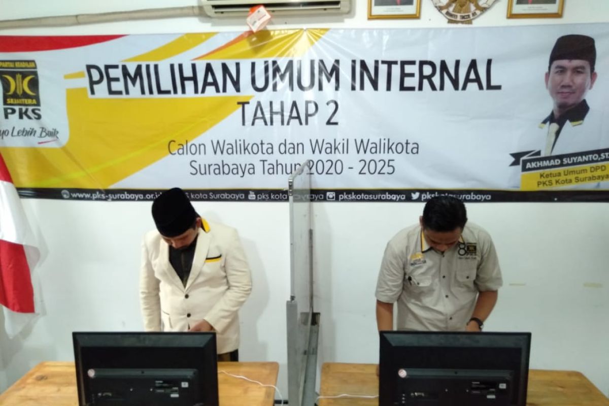 PKS gelar e-voting internal tahap dua Bacawali Surabaya