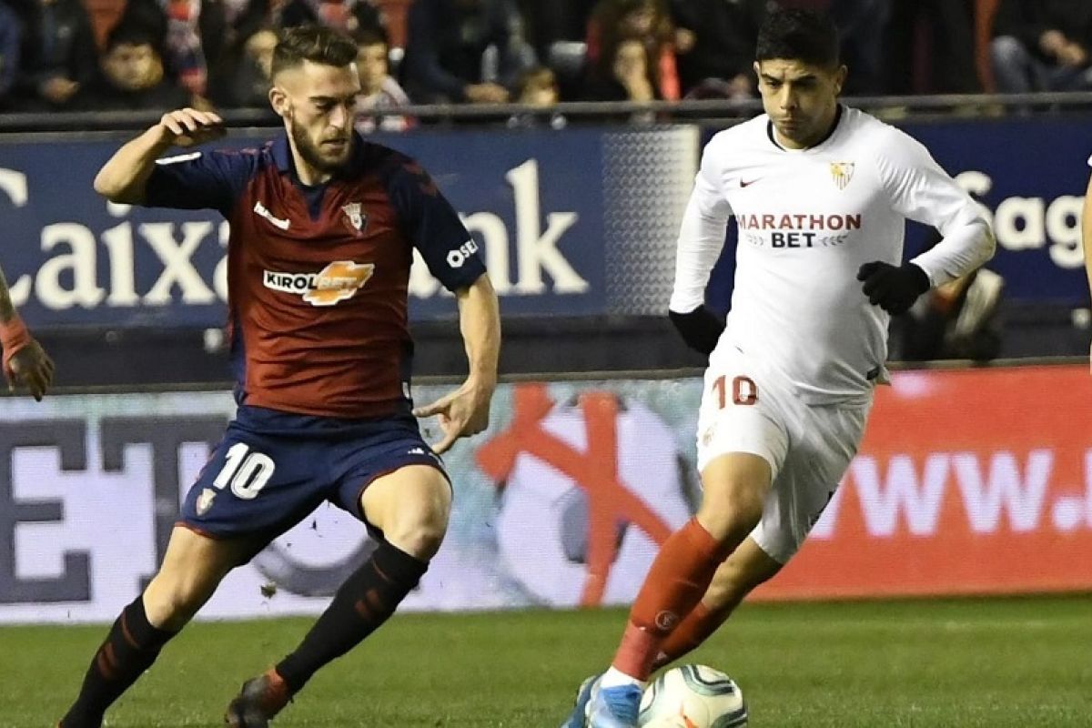 Liga Spanyol: Diimbangi 10 pemain Osasuna, Sevilla kian tertinggal dari dua besar