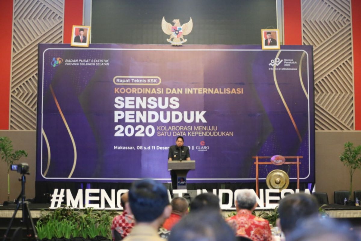 Pemprov Sulsel pastikan ketersediaan data sensus penduduk pada 2020