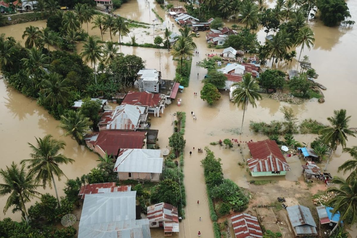 Sejumlah kecamatan di Limapuluh Kota banjir, 30 kepala keluarga terdampak
