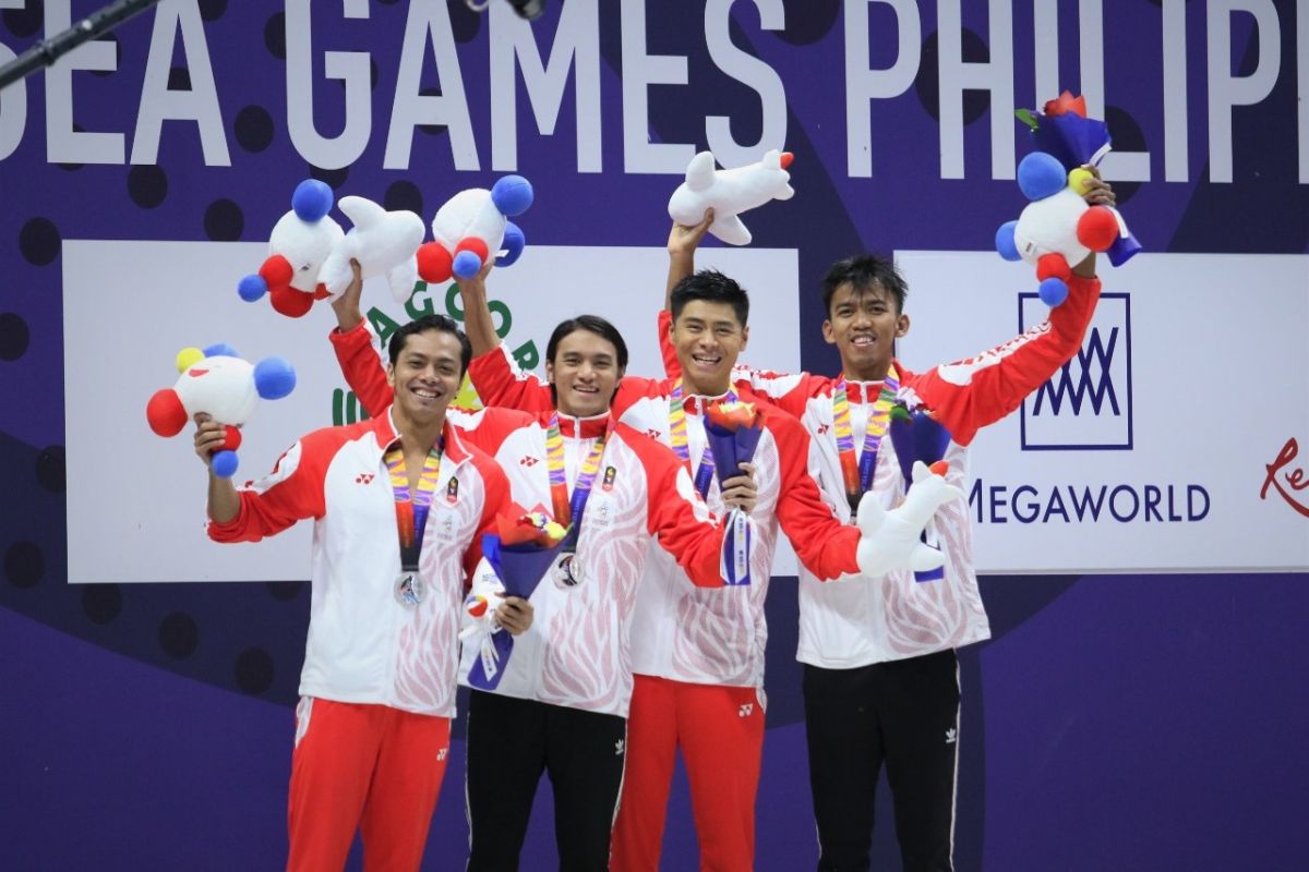 Indonesia tutup cabor renang dengan perak 4x100 estafet gaya ganti