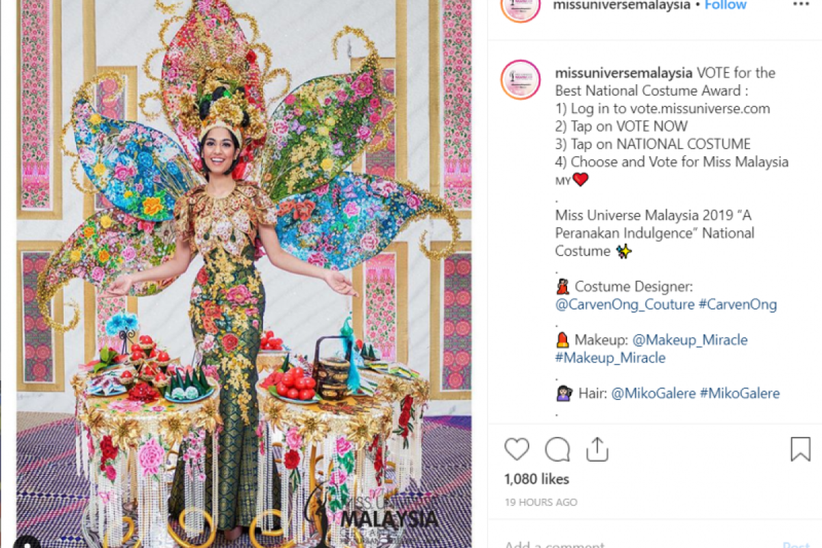 Pembawa acara salah sebut pemenang kostum terbaik Miss Universe 2019