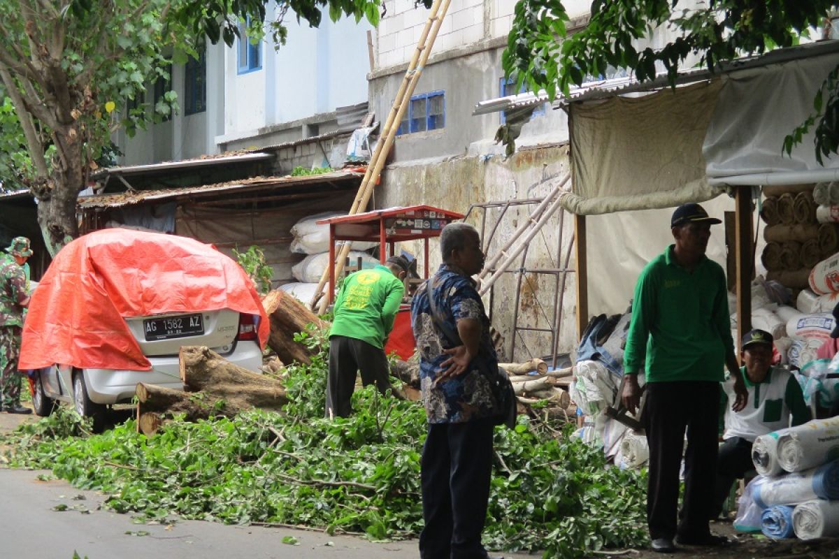 BPBD Kota Kediri hitung kerugian akibat angin kencang