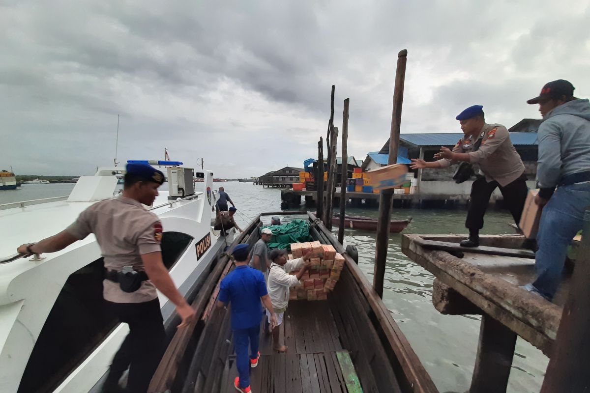 Satgas Tanggap Bencana Polri tiba di Tambelan