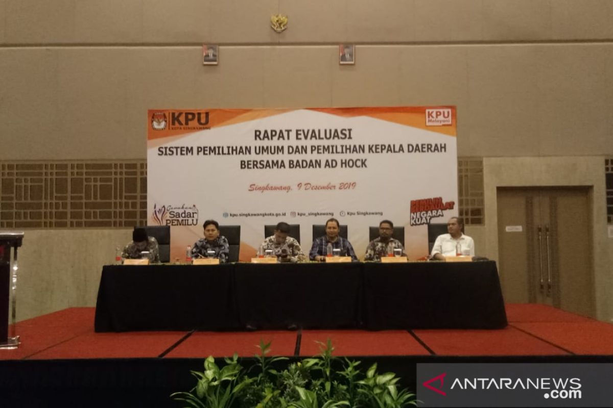 KPU Singkawang evaluasi pelaksanaan Pemilu dan Pilkada