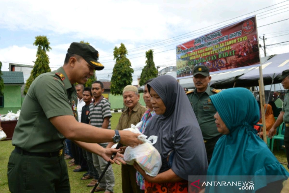 Memperingati Hari Juang TNI AD, Kodim 0212 gelar bakti sosial