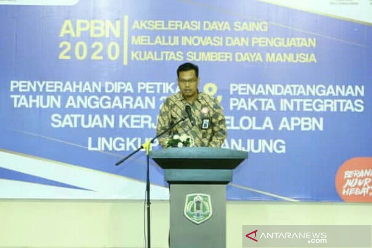 KPPN Tanjung laporkan alokasi APBN 2020 senilai Rp1,28 triliun