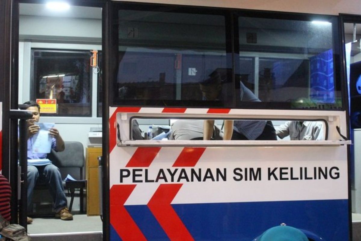 Selasa ini layanan SIM Keliling hanya ada di empat lokasi