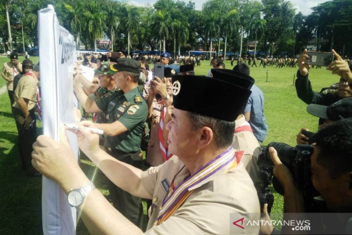 Apel Besar Pramuka, Nasrul Abit ajak 325.000 Pramuka jadi garda terdepan lawan narkotika