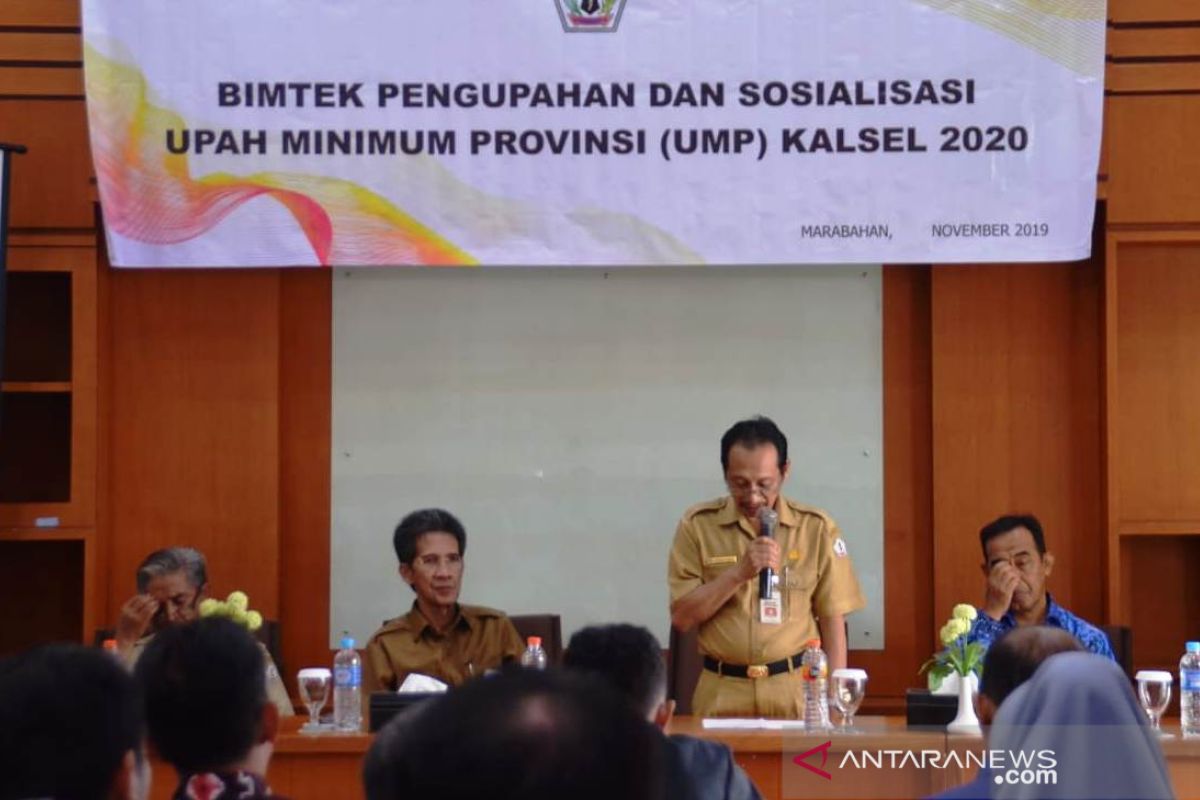 Bupati : UMP 2020 Kalsel Rp2,8 Juta