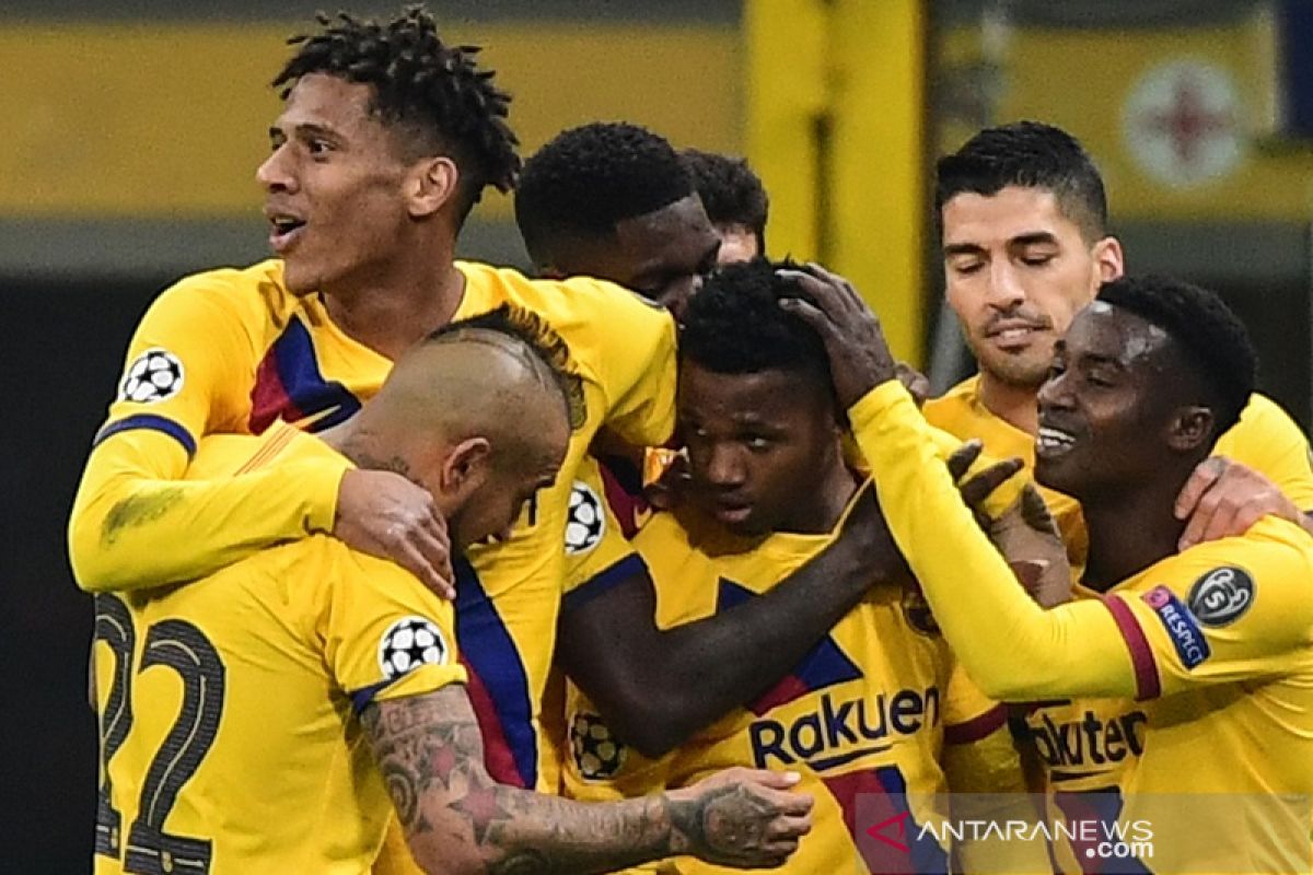 Ansu Fati menangkan Barcelona 2-1 atas Inter Milan