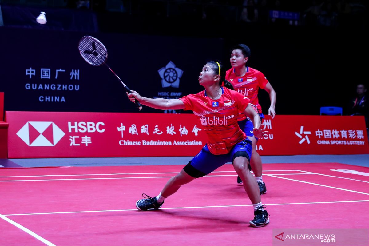 Greysia/Apriyani kalah lagi di penyisihan BWF Finals 2019