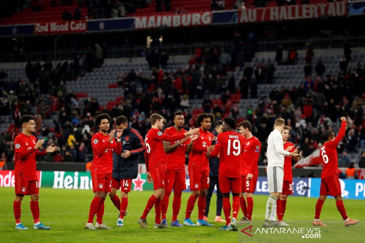 Bayern Muenchen pertama kalinya sapu bersih kemenangan grup Liga Champions