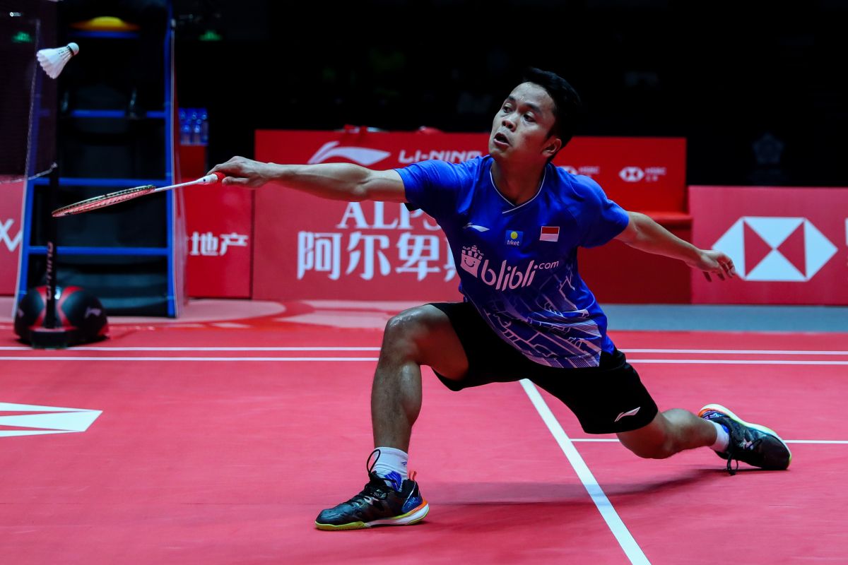 Ginting gagal rebut gelar juara BWF World Tour Finals 2019 setelah kalah dari Momota