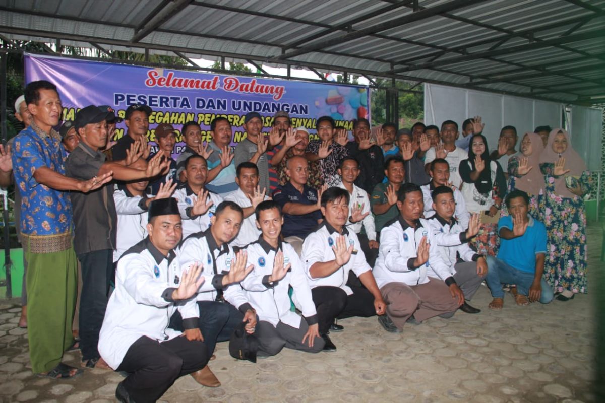Desa Stungkit Wampu Langkat lantik Relawan Anti Narkoba