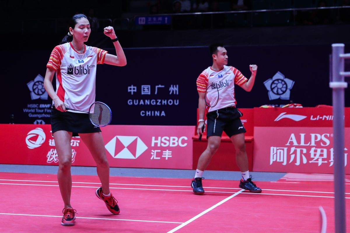 Pasangan Hafiz/Gloria tantang Zheng/Huang di penyisihan BWF World Tour Finals