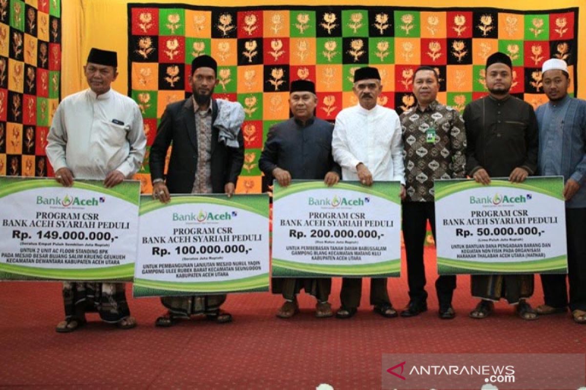 Bank Aceh salurkan CSR Rp499 juta untuk dayah dan masjid di Aceh Utara