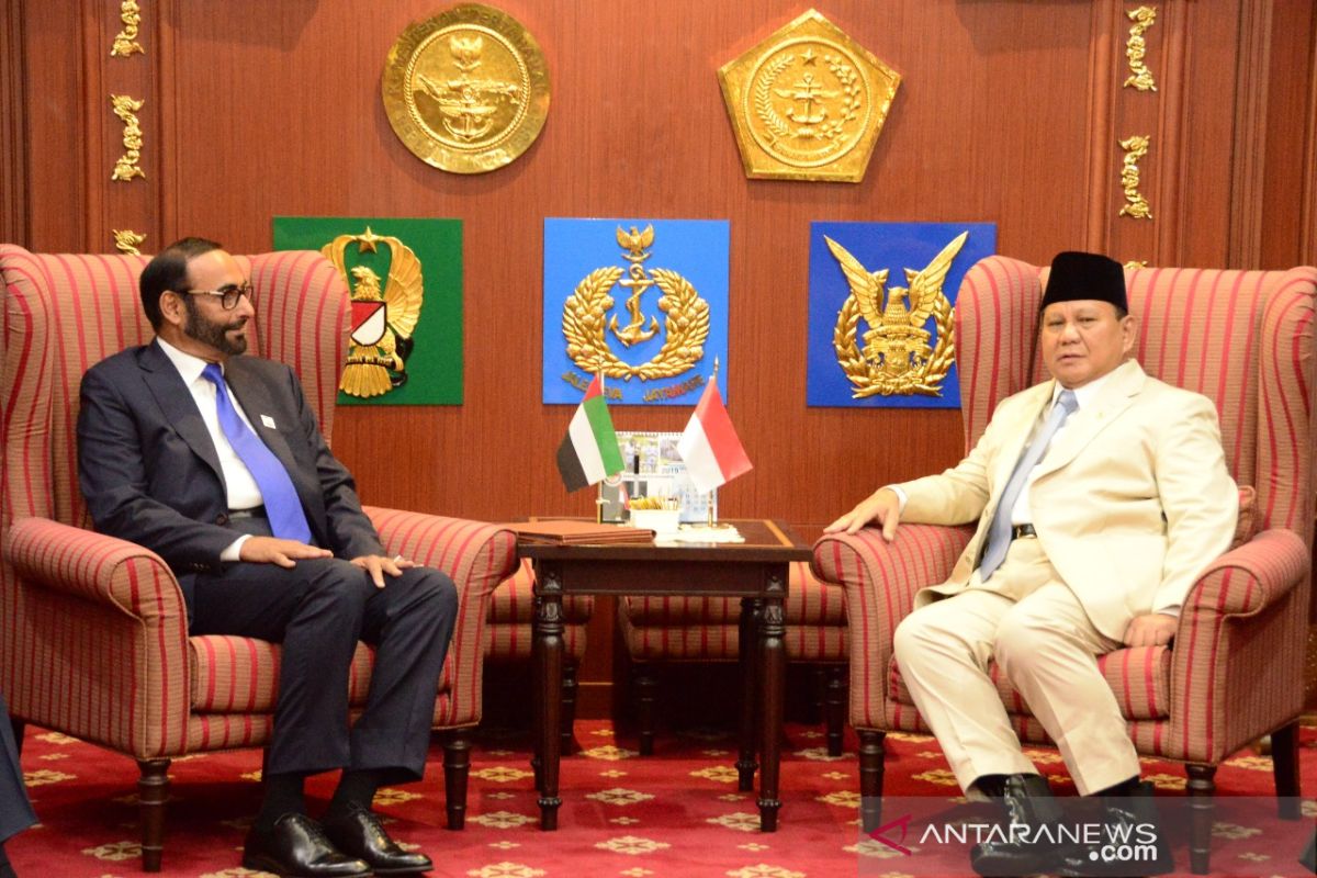 Menhan Prabowo ingin kerja sama industri pertahanan RI dan UEA