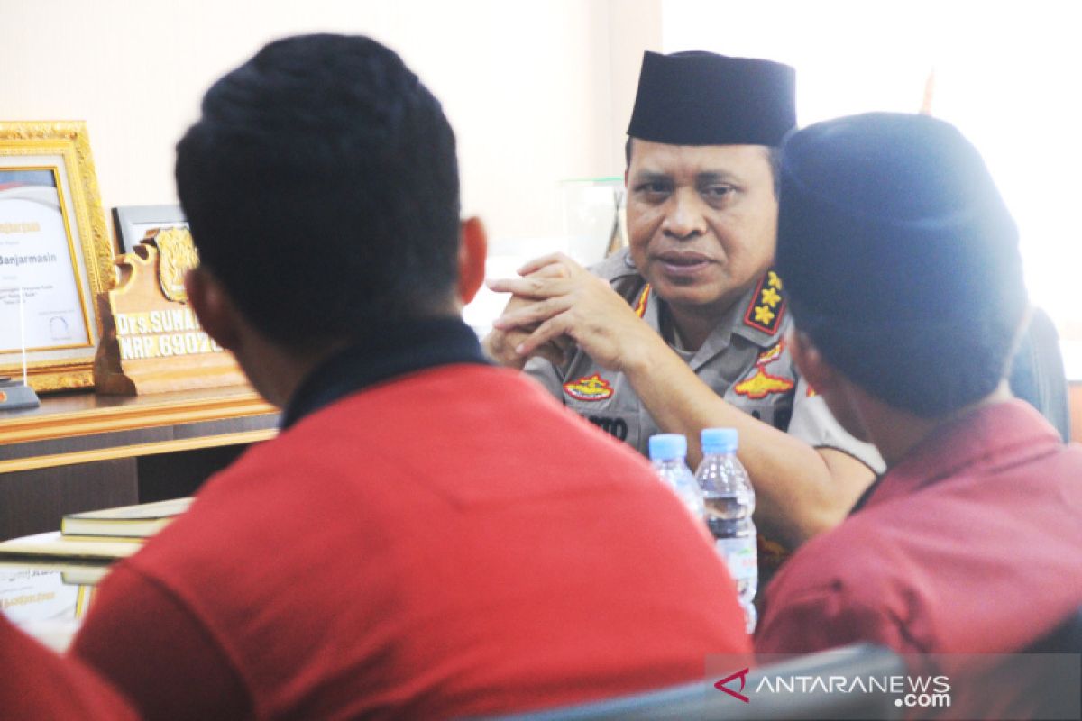 Jalin silaturahmi, Kapolresta Banjarmasin terima kunjungan IMM Kota Banjarmasin