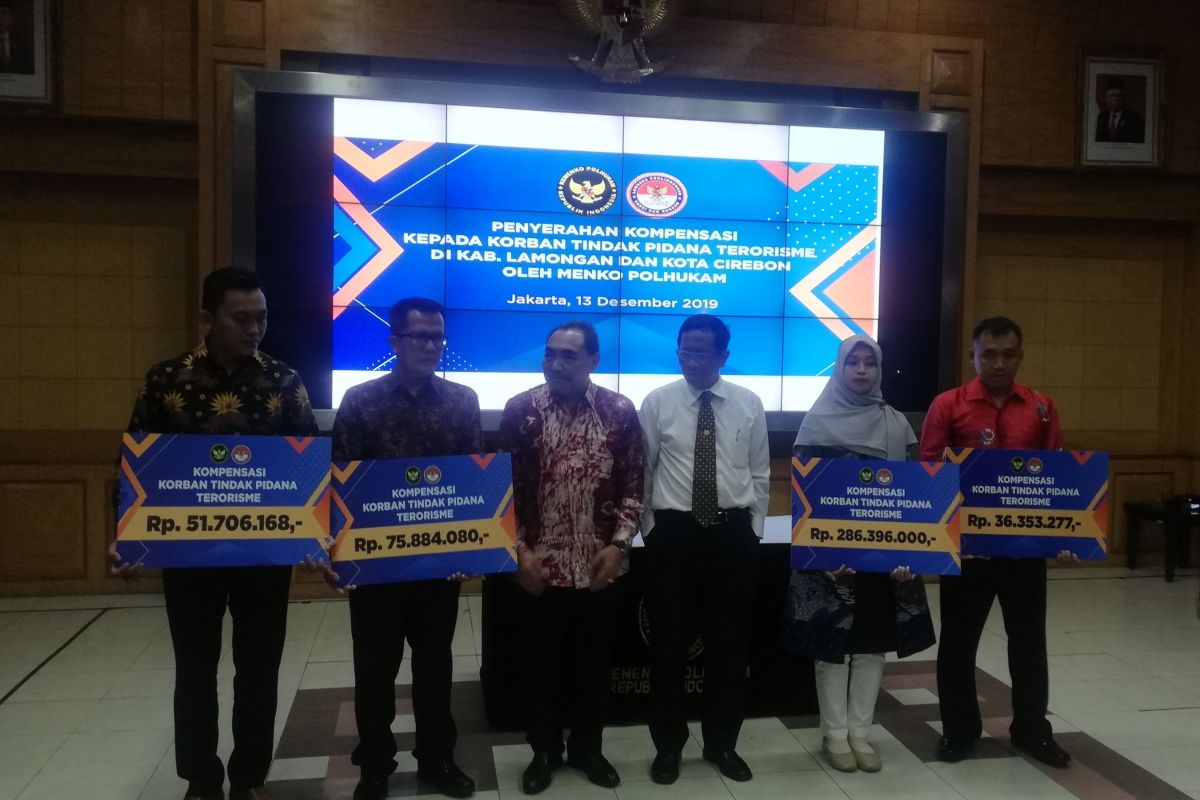 Empat korban terorisme dapat kompensasi dari negara total  Rp450,3 juta