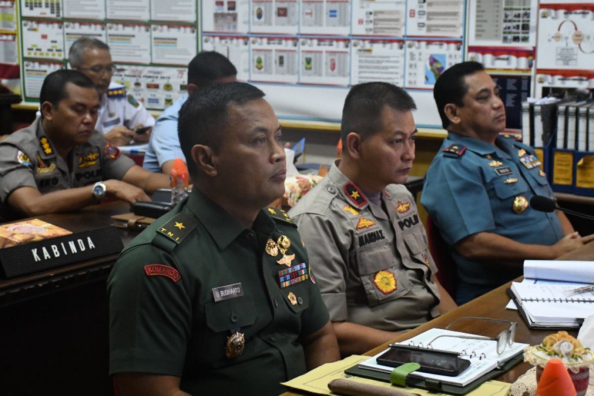 Kasdam I/BB  hadiri video conference dengan Panglima TNI