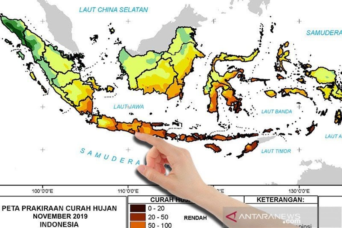 BMKG: Sebagian wilayah DIY telah memasuki musim hujan