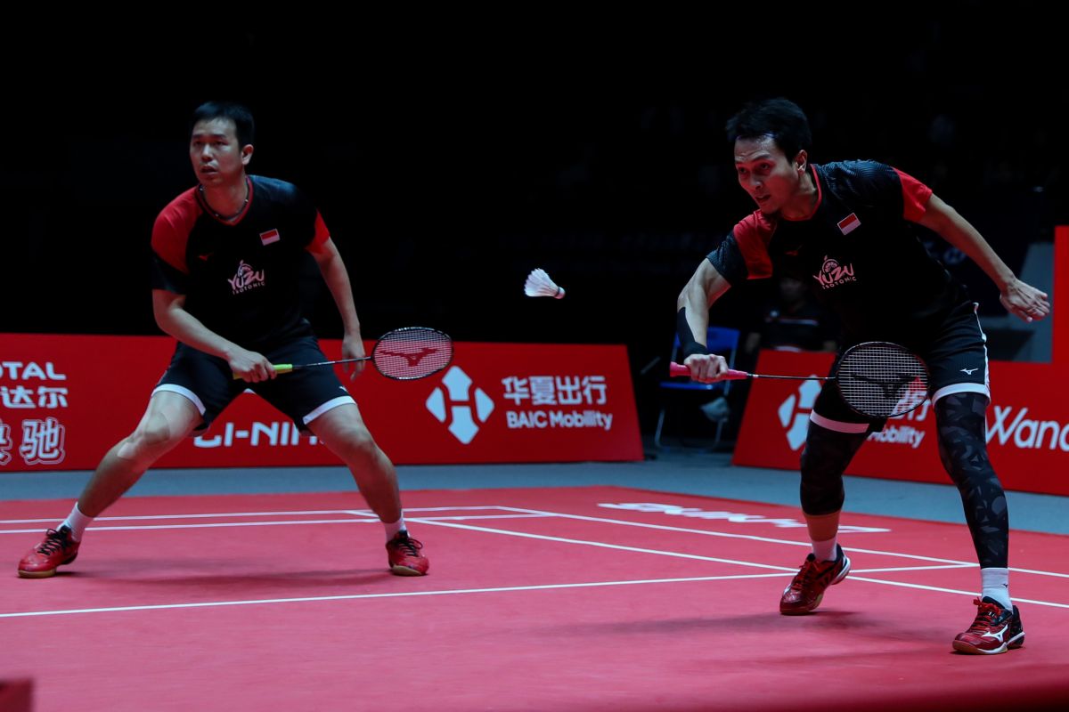 Hendra/Ahsan lalui  empat besar ke babak final BWF Finals 2019