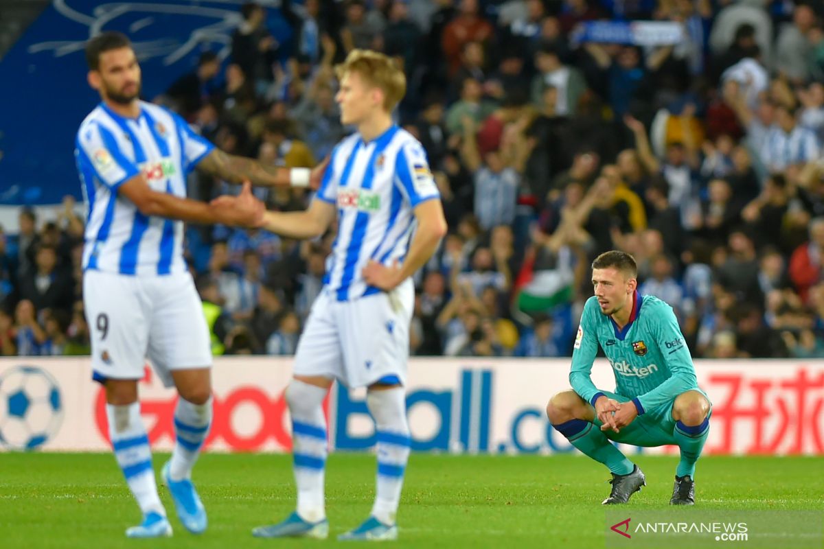 Liga Spanyol, Sociedad hentikan empat kemenangan beruntun Barcelona