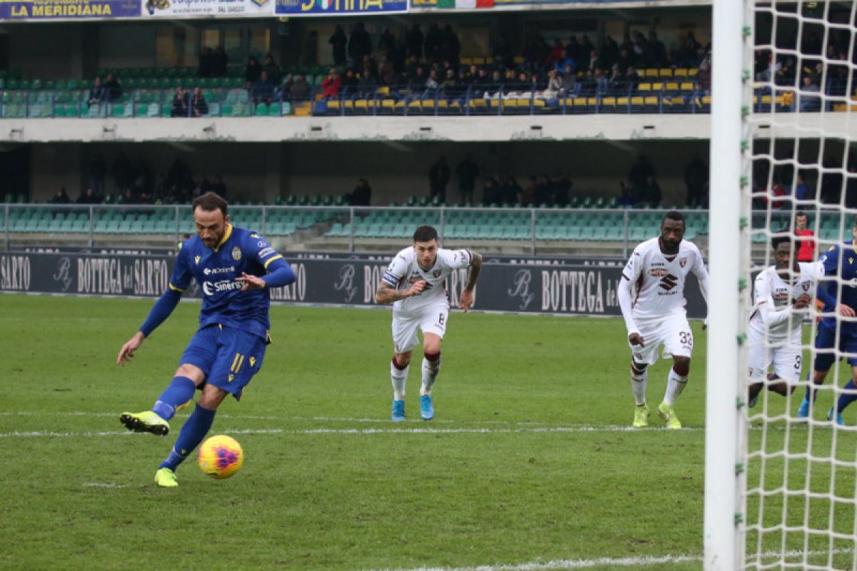 Verona bangkit dari kemasukan tiga gol untuk tahan imbang Torino 3-3