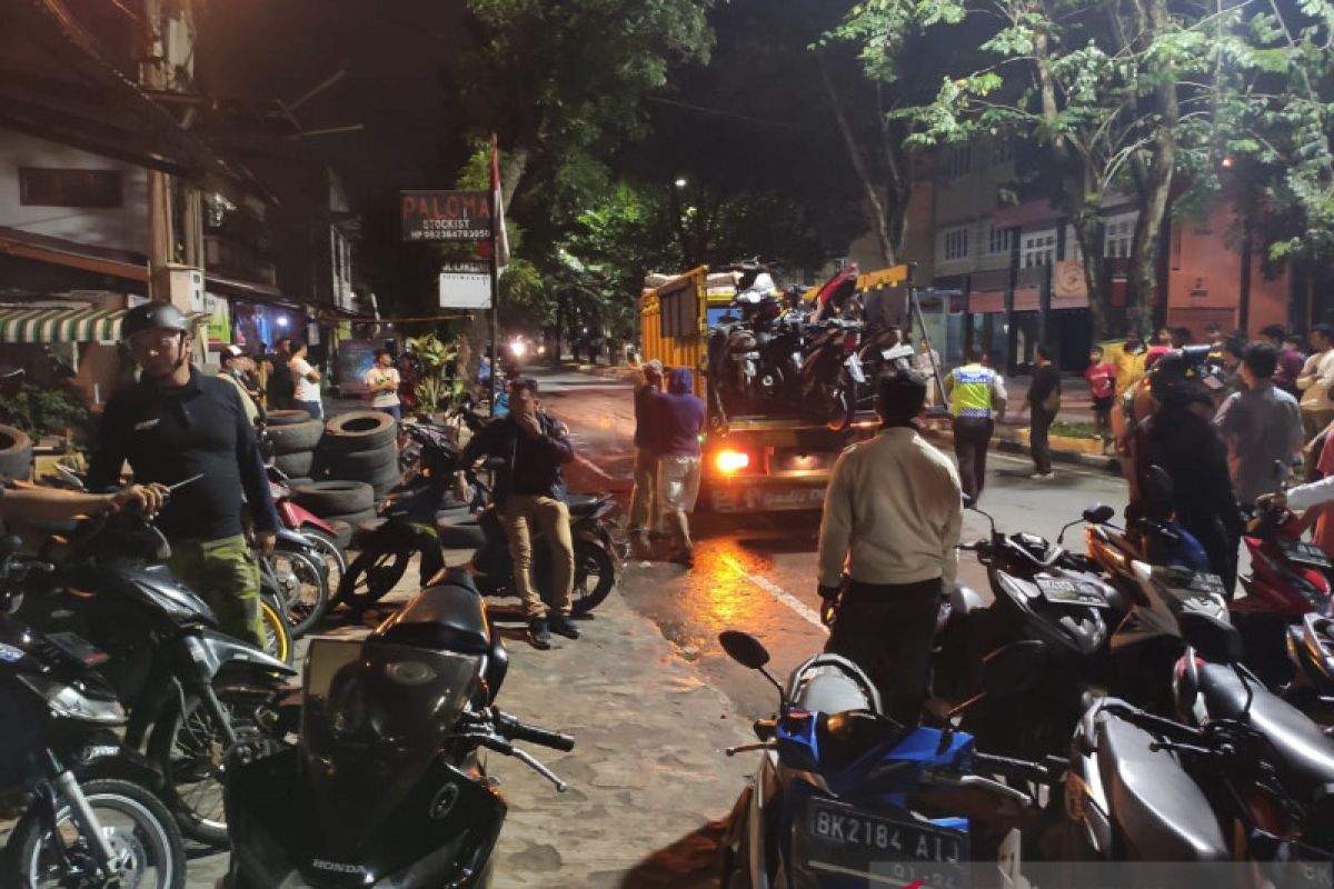 Polisi amankan 40 unit motor milik geng motor di Medan